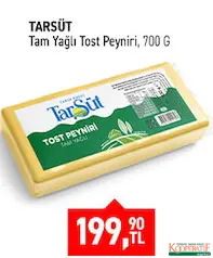 TARIM KREDİ TARSÜT TAM YAĞLI TOST PEYNİRİ 700 G fiyat ve kampanya bilgisi